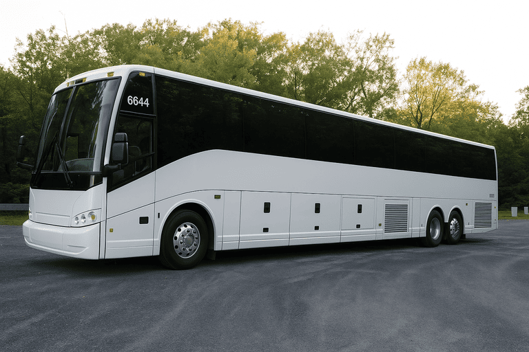 exterior of Portage Charter Bus coach bus