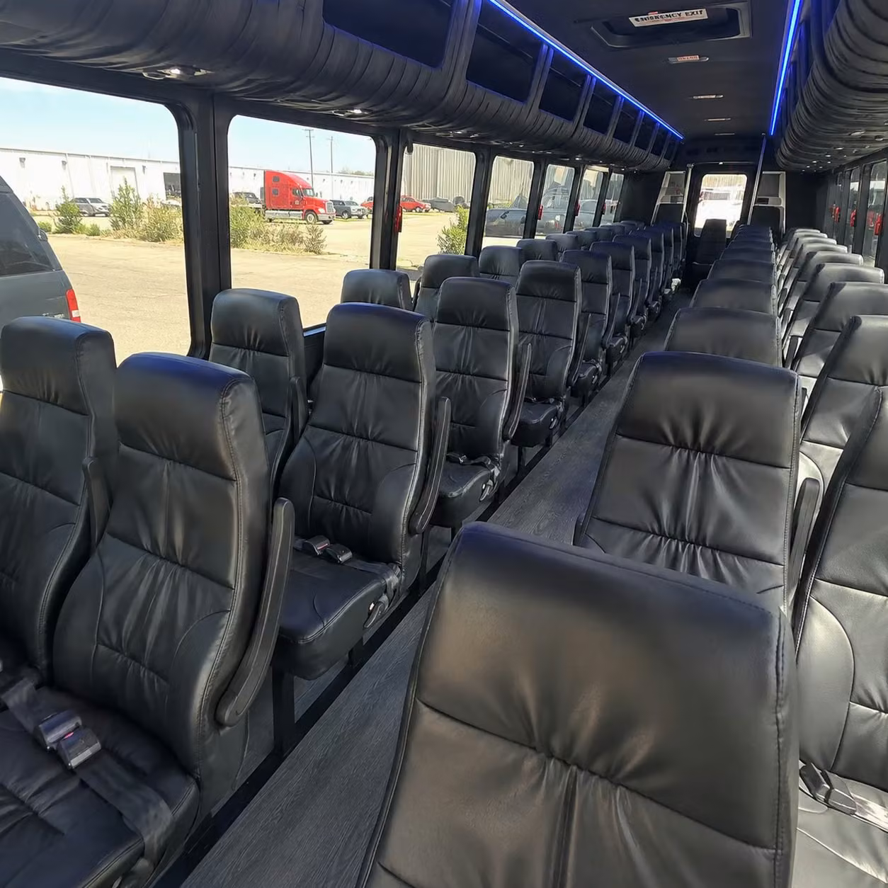 28 passenger minibus interior