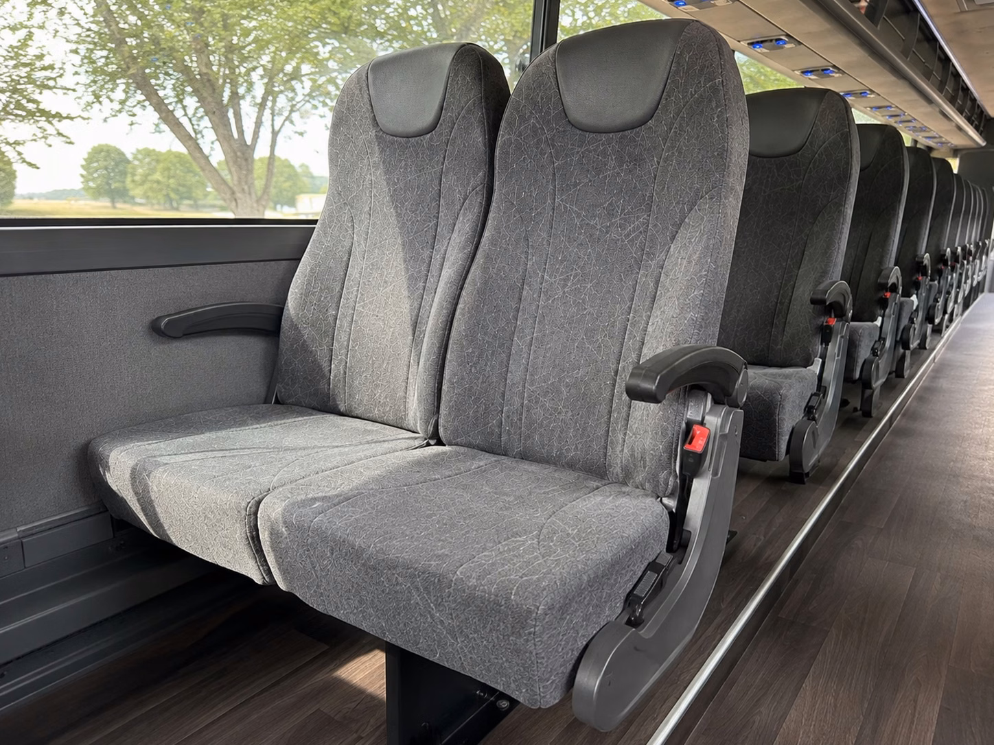 portage charter bus inside