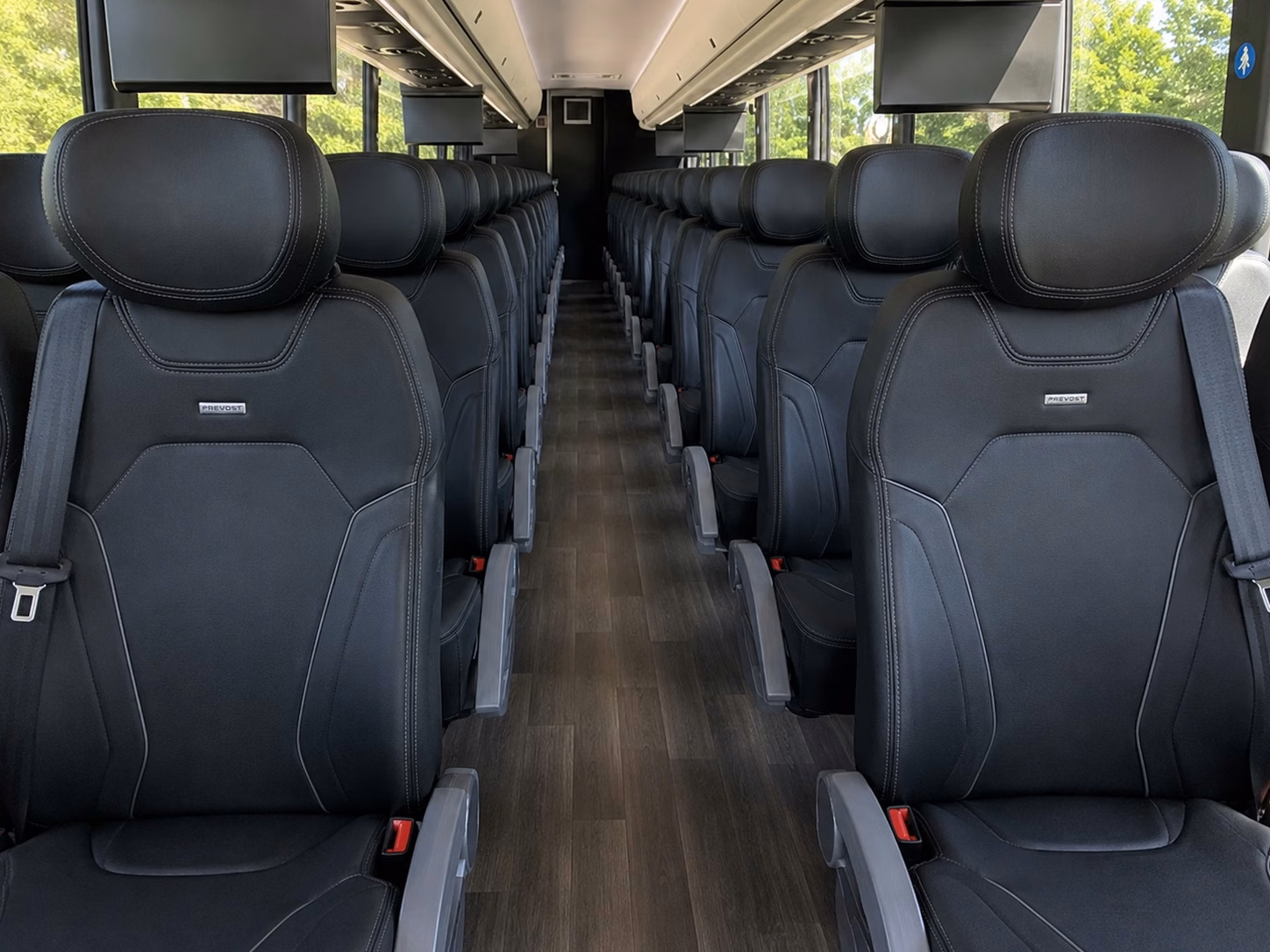shuttle buses for portage wedding guest transportation between hotels and venues