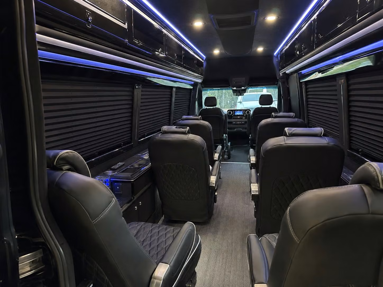 sprinter van with driver inside